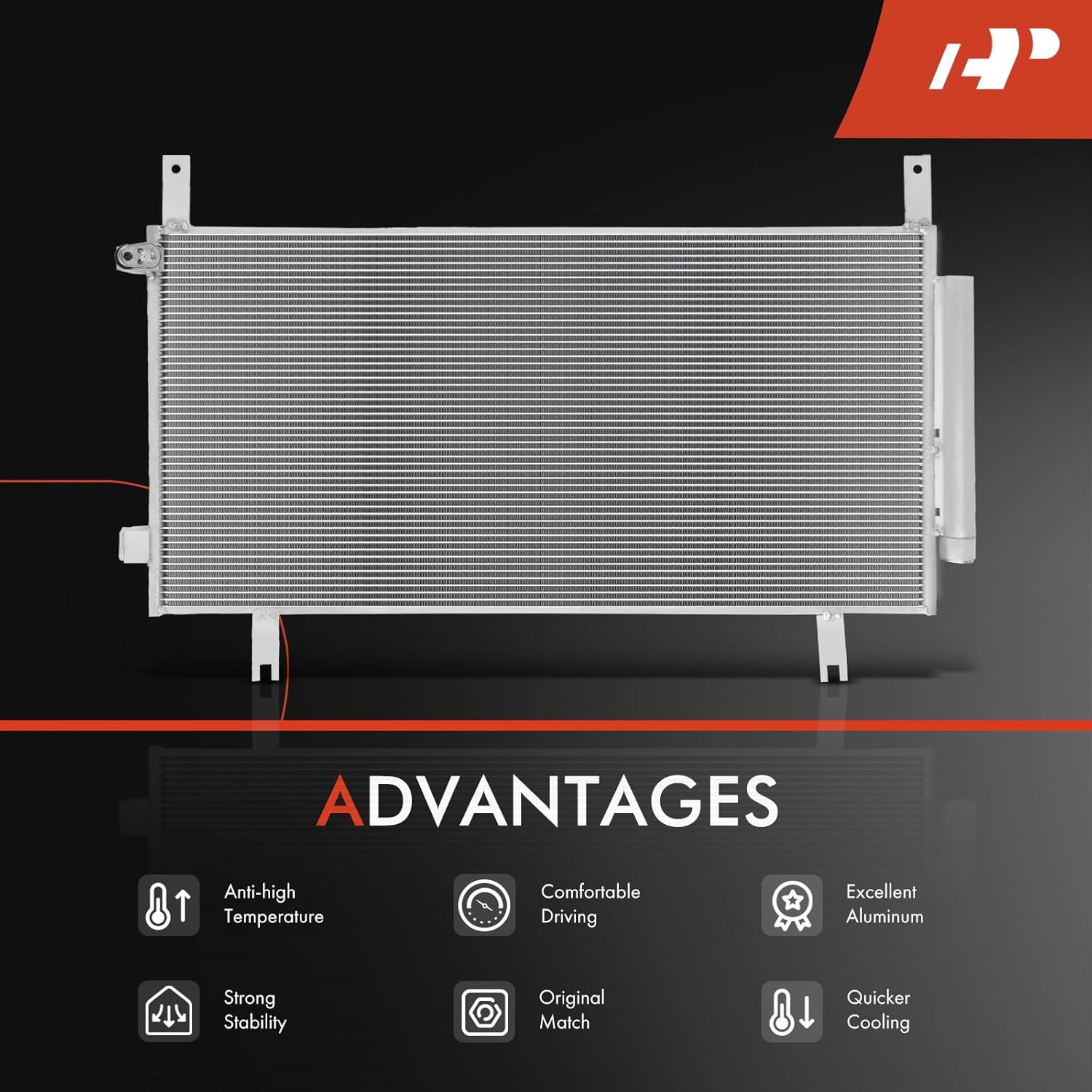 A-Premium Air Conditioning A/C Condenser Compatible with Honda CR-V CRV 2017-2022 1.5L, Replace# 80100TLAA01