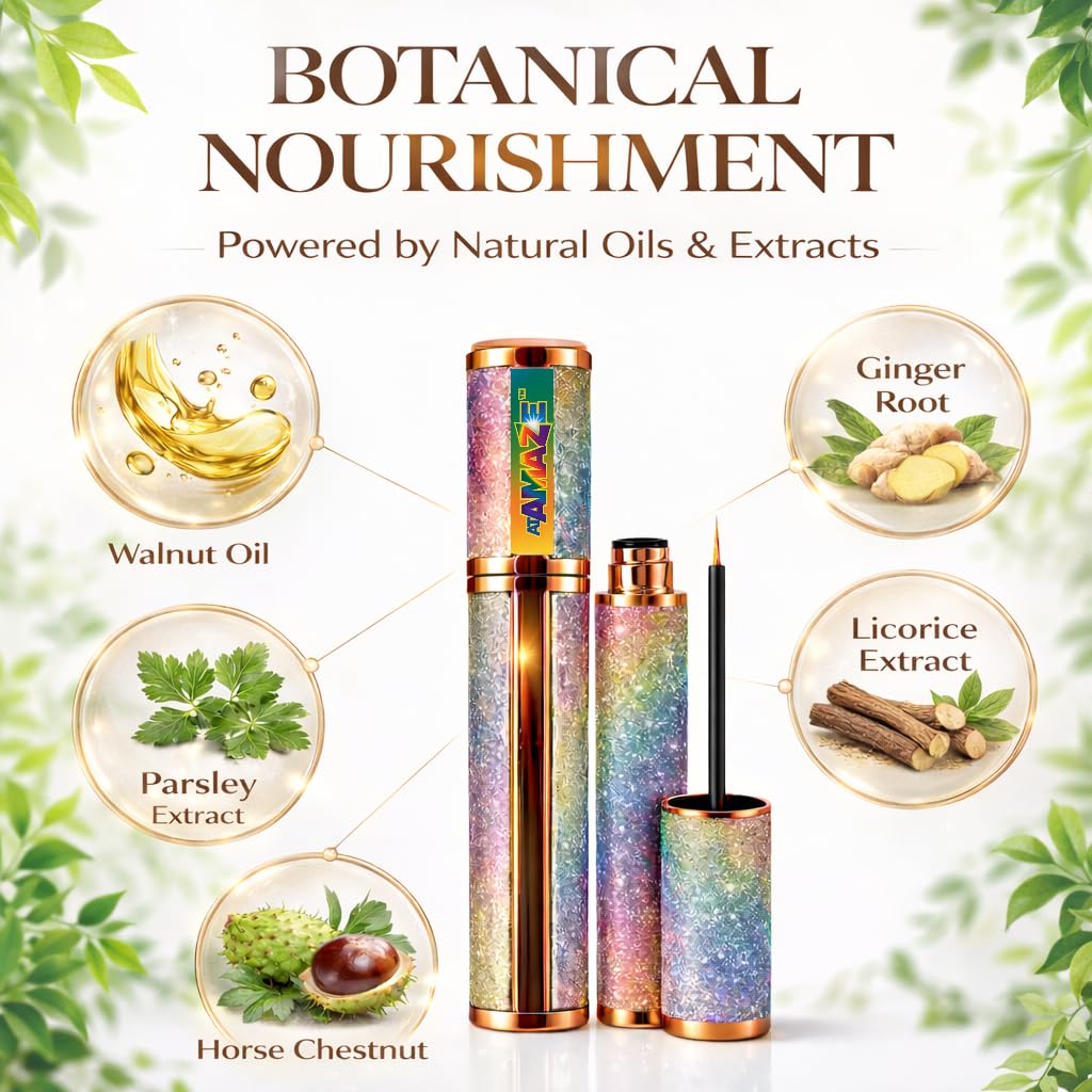 Eyelash & Eyebrow Growth Serum – 2-in-1 Lash and Brow Enhancer – Nourishing Natural Oils Formula – Vegan & Cruelty Free – Conditioning Treatment for Fuller Looking Lashes & Brows