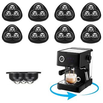 8 Pcs Black Self Adhesive Caster Wheels,Stainless Steel Universal Wheel Roller,360 Degree Rotation Sticky Pulley for Trash Can, Bins Bottom,Storage Box, Small Furniture and Kitchen Appliances