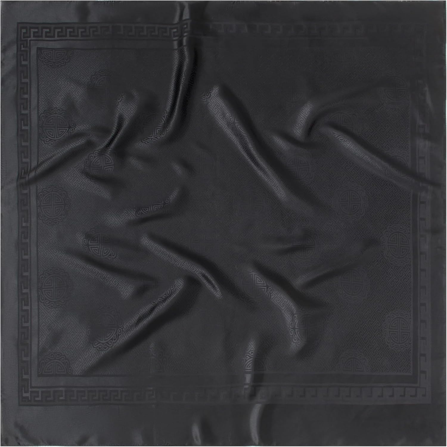 35" Men's Large Square Jacquard Scarf - Cowboy Wild Rugged Style, With Gift Packed - Image 2