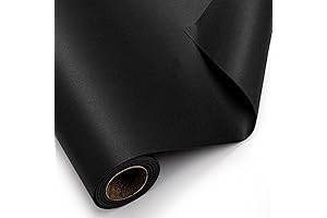 Burymento Black Kraft Wrapping Paper Roll - 30 Inch Black Gift Wrap