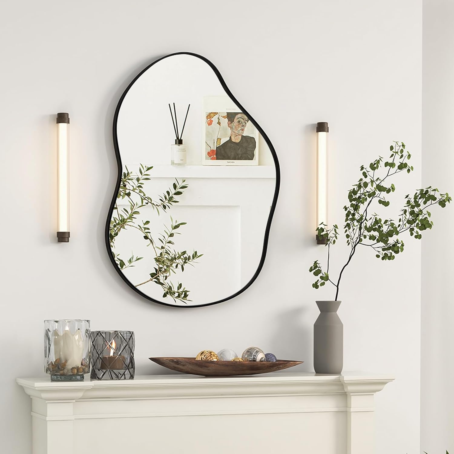 Espejo De Baño LED Con Calefacción Anticondensación - Diseño Moderno Y Luz Ambiental Ajustable