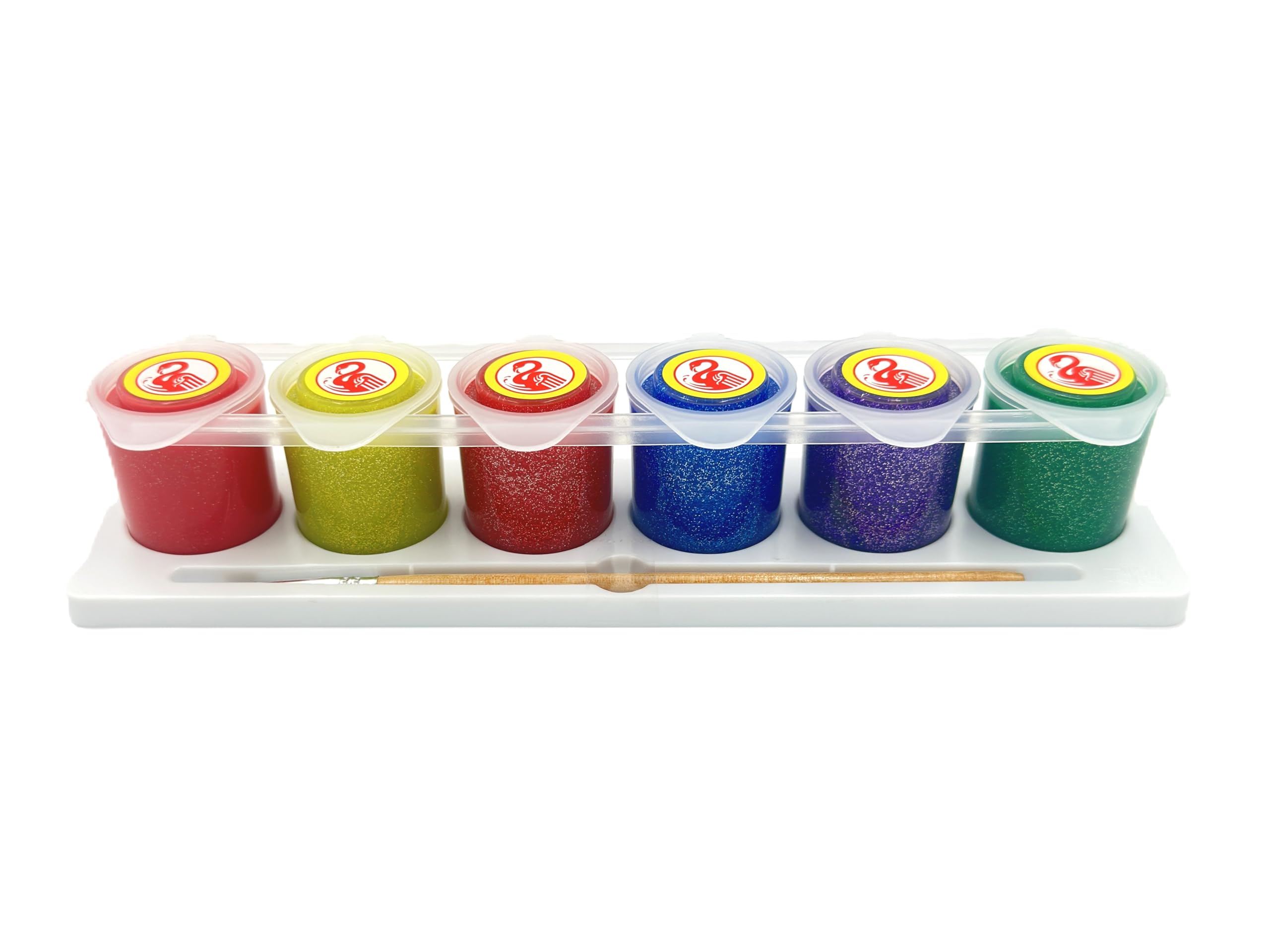Glitter Paint Set, Multi-colour, 30 ml 6 Colours