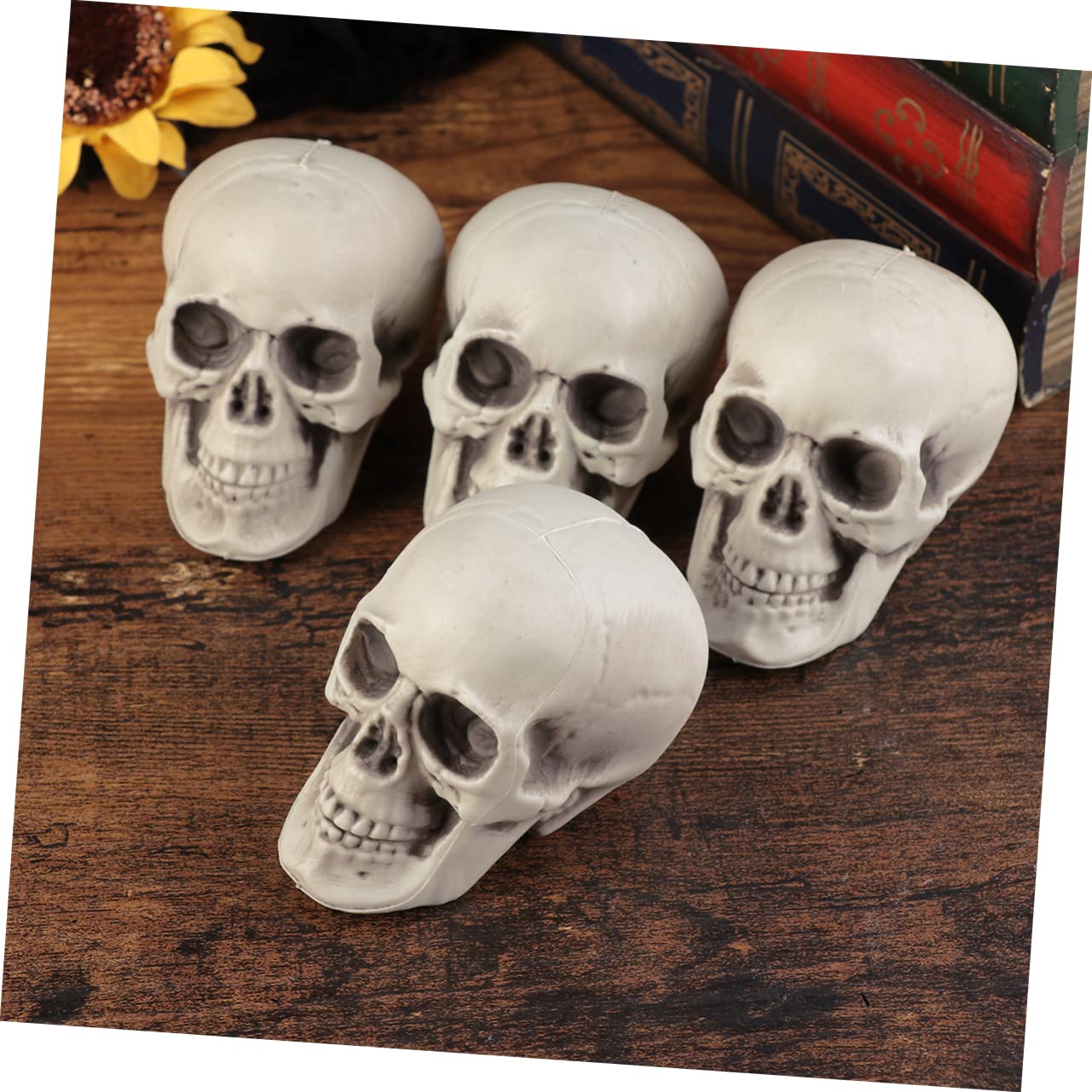 Toyvian 3 Juegos De Decoración De Calaveras Halloween De Plástico con Forma De Calavera Decoración del Hogar Niños Y Niñas 6 Piezas X 3