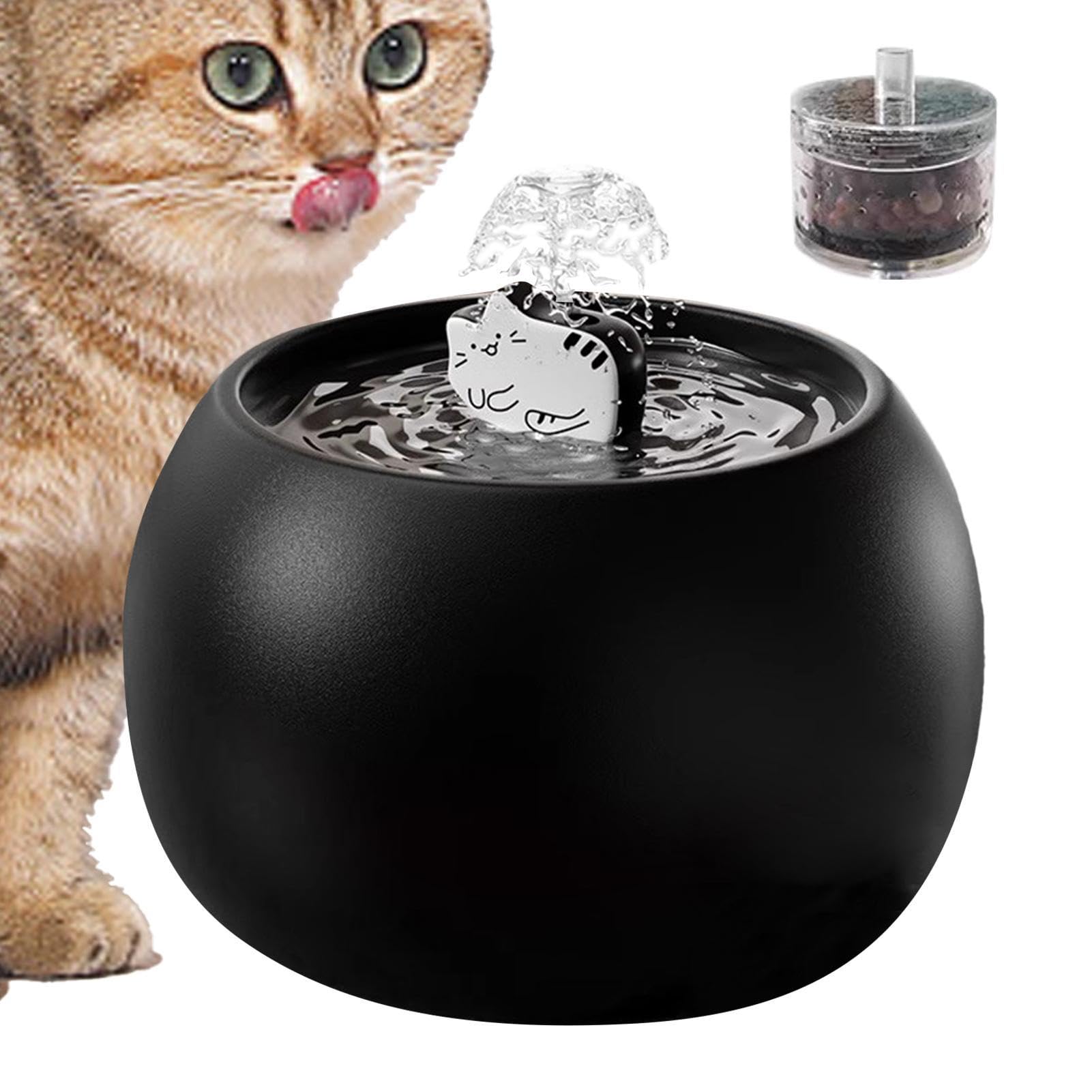 Fuente para Gatos Fuentes De Agua Desmontables Para Gatos En Interior | Dispensador Eléctrico Recargable Donde Tus Y Cachorros Pueden Beber Agua En Interiores Y Exteriores