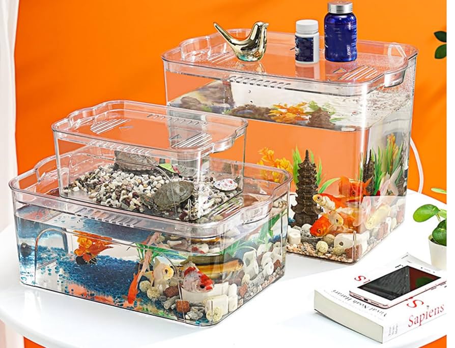 リンゴ型透明プラスチック容器 400ml50個入り アクアリウム