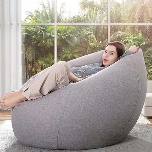 Miniatura 2 de RUCRAK Puf gigante de relleno para sofá cama puf asiento de habitación futón abombado muebles de descanso sin relleno