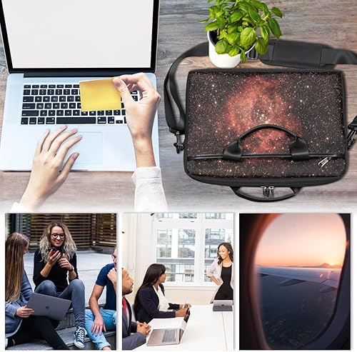 Miniatura 2 de Ribbon Dog - Bolsa para laptop para hombres y mujeres, de 13 a 15 pulgadas, bolsa de hombro con correas antideslizantes extraíbles