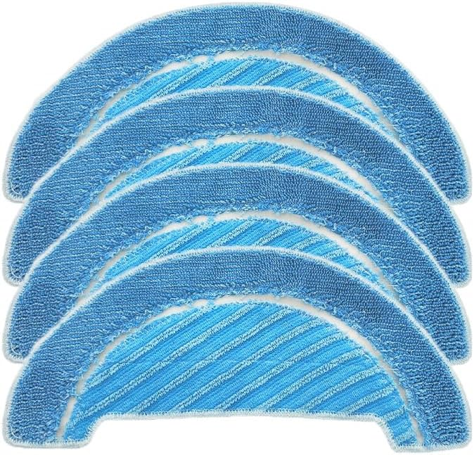 4/10Pcs Microfiber Washable Mops Cloth for Cecotec 1790 for Conga 1090 Robot Vacuum Cleaner Mopping pad rag Parts Accessories(10 mop)
