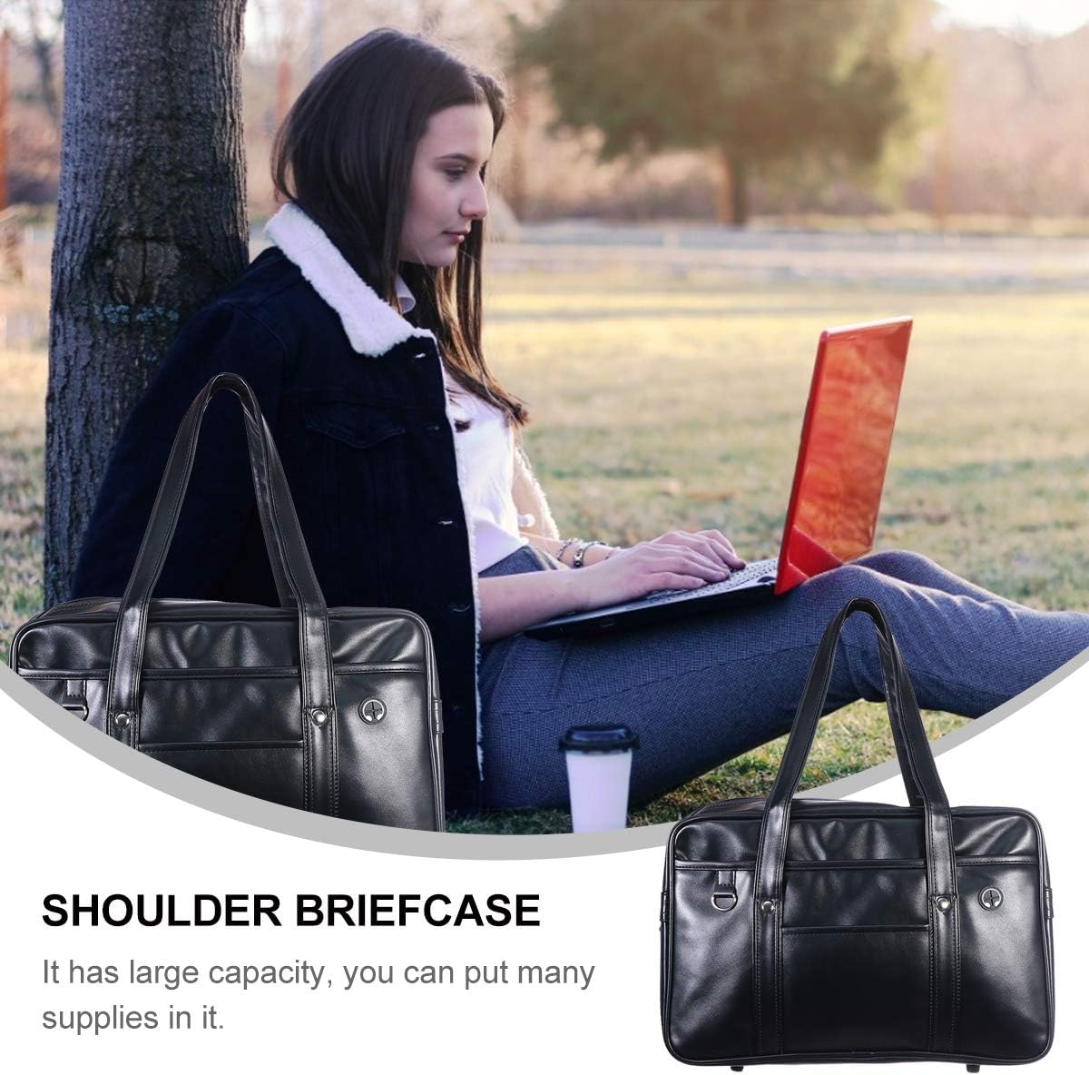 Japanese School Bag, Kawaii Japanese Bag, Large Faux Leather Tote Bag Japanese Handbag Bag for Adults Men Cospaly - Image 6