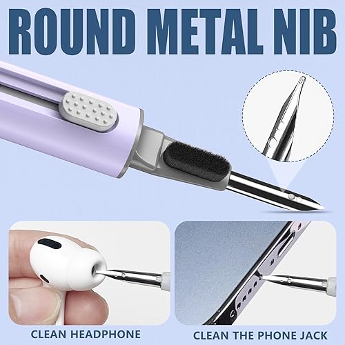 Vista 34 de Inesore Kit de limpieza para Airpods Pro 3 2 1 Series, herramienta de limpieza multifunción para auriculares, auriculares, iPhone, altavoz