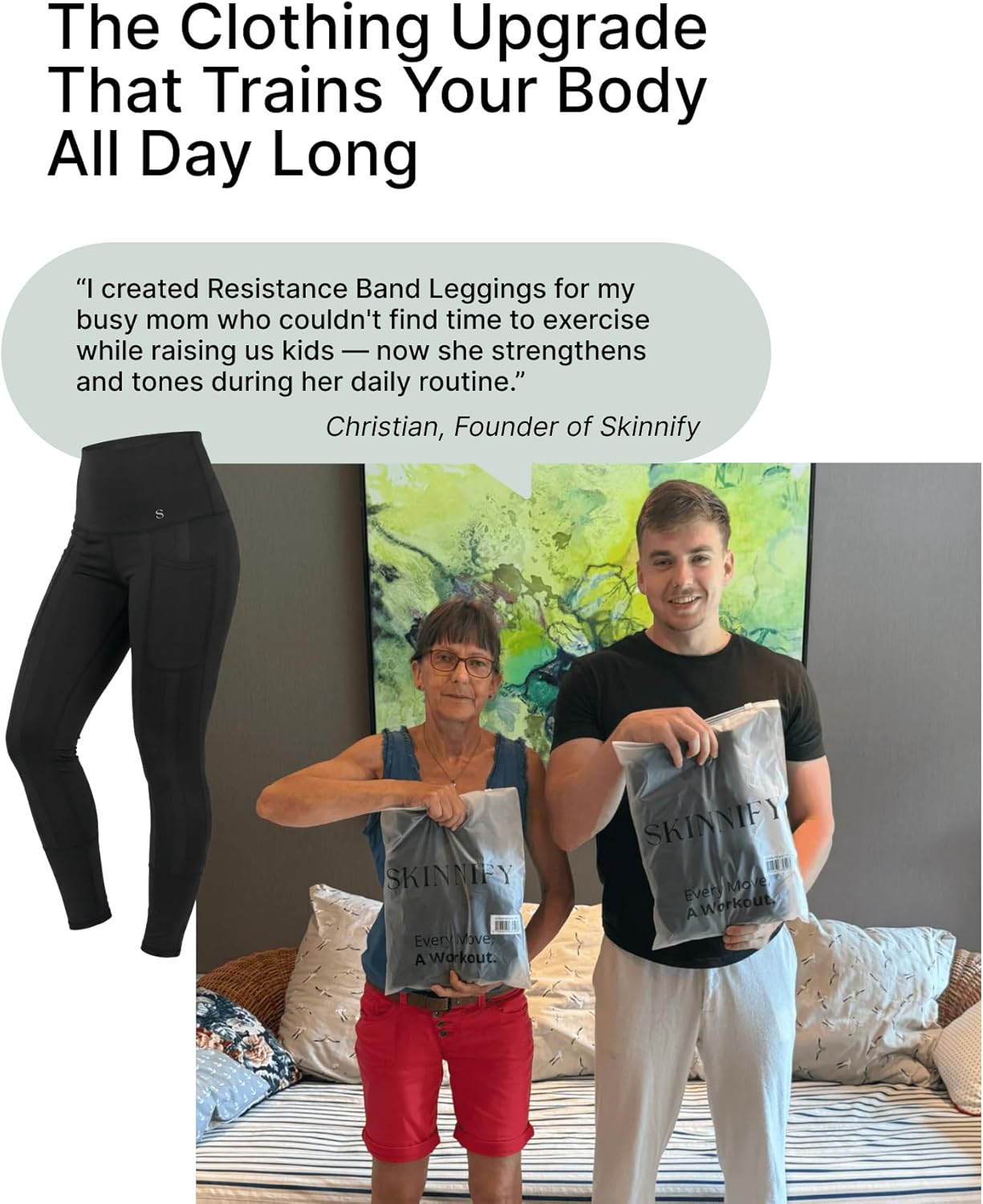 Skinnify Resistance Band Leggings for Women