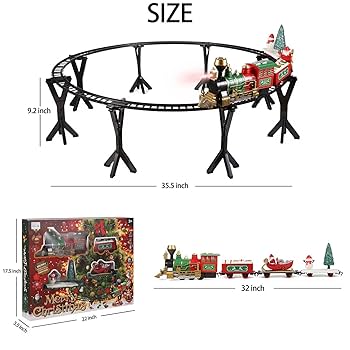 Amazon | ECCRIS クリスマストレインセット - 煙、ライト、音