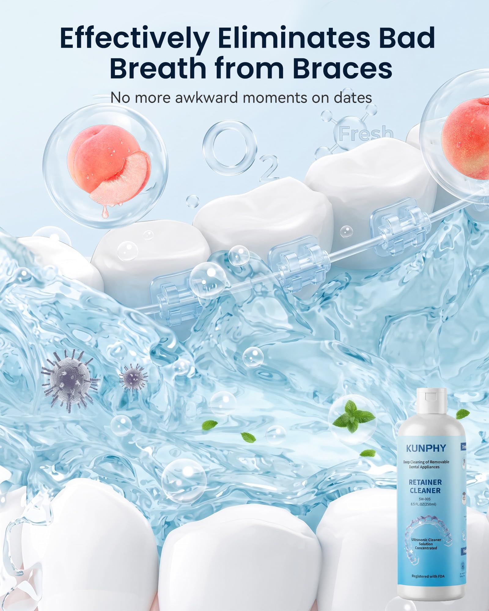 Ultrasonic Retainer Cleaner - Denture & Aligners -6