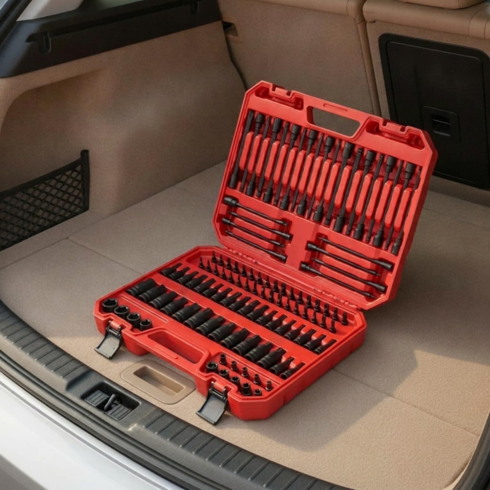 107 Pezzi Set di Inserti con Custodia Set Punte Avvitatore con Valigetta Lunga Durata Cacciaviti Impugnatura Morbida per Fai da Te