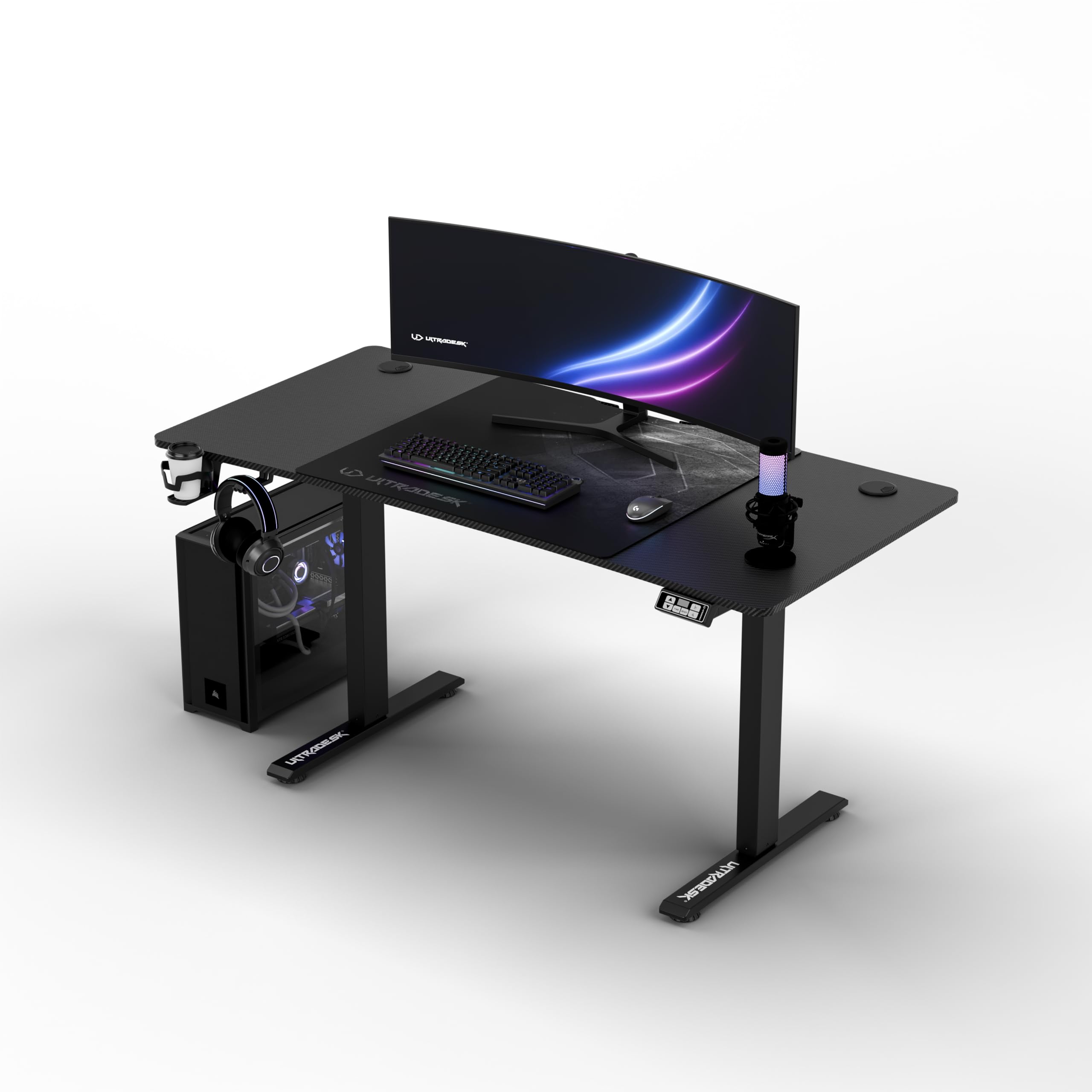 Bureau réglable en hauteur électrique Ultradesk Level V2 noir