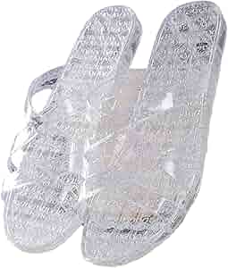 Women's Sandal Summer Beach Jelly Sandals Slip On Flats Hollow Shoes Casual Breathable Pumps - View #11