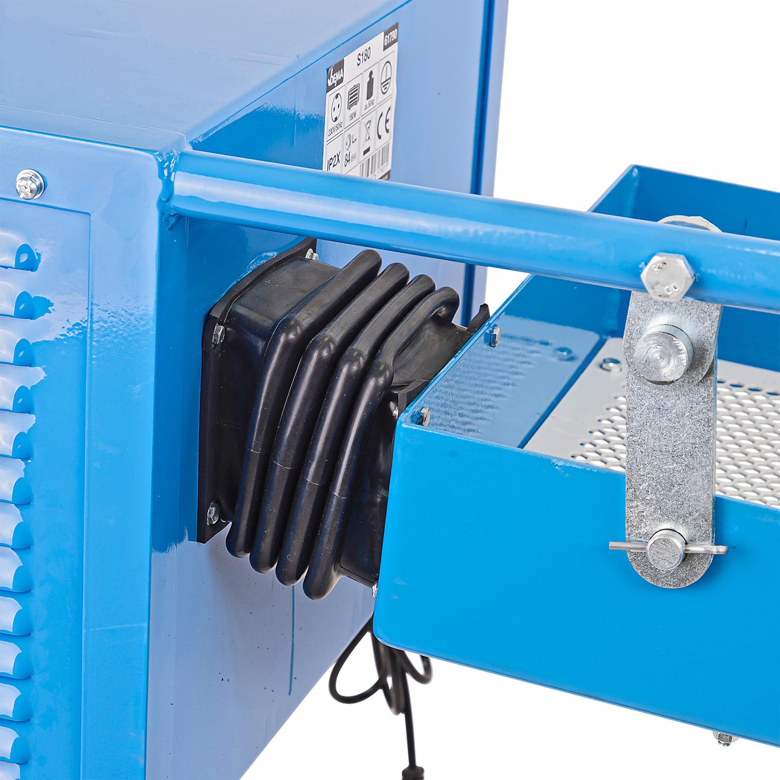 DEMA Elektrisches Rüttelsieb S180 – Gartensieb, Sandsieb mit Fahrwerk, 230 V, robust & langlebig, ideal für Garten, Bau, Sand, Erde & Kies