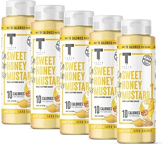 Taste Flavor Co. Grilling, Dipping Sauce and Marinade, Great Tasting, Low-Calorie Sauces, Keto Friendly, No Oils (5 Pack, Sweet Honey Mustard)