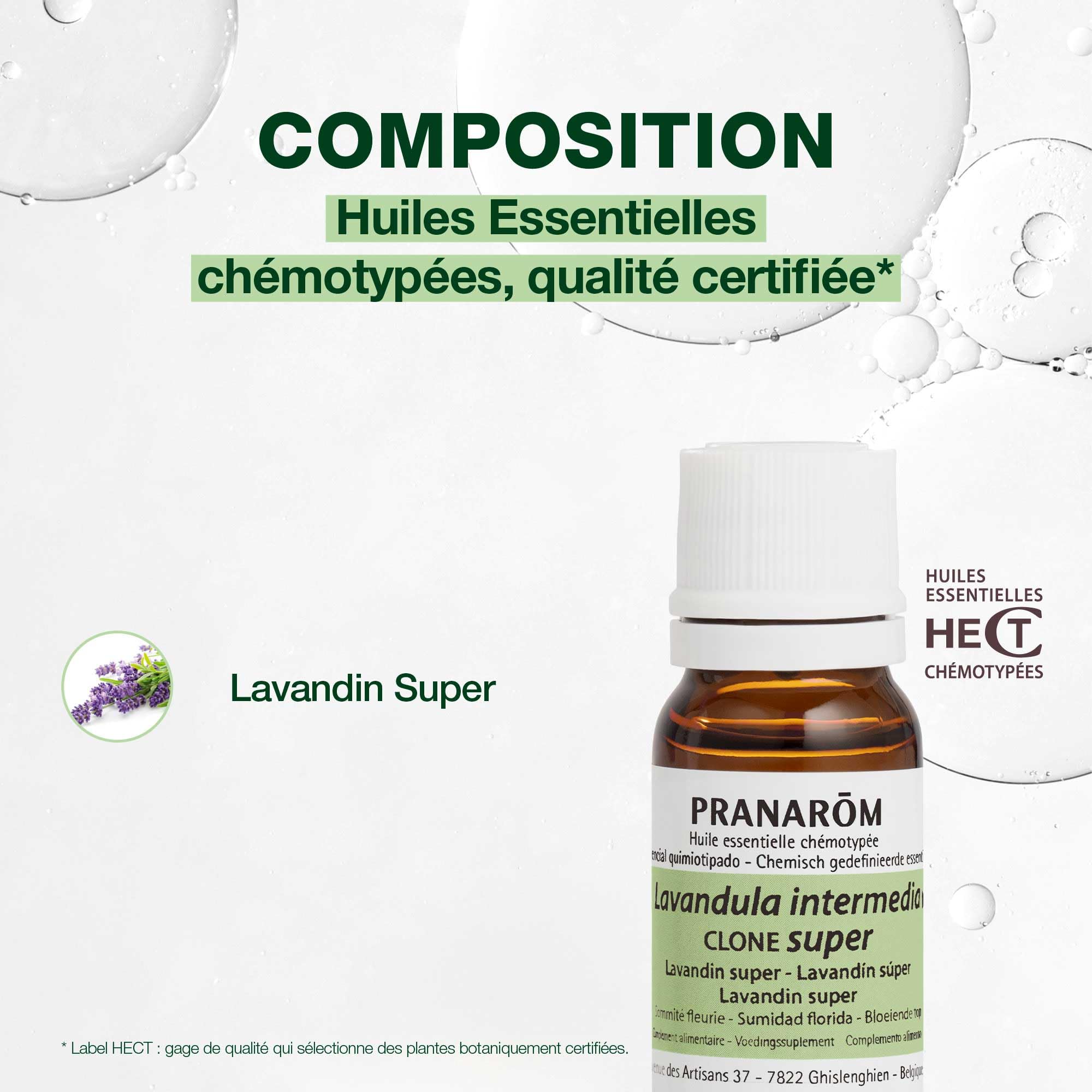 PRANAROM Lavandin super olejek eteryczny AEQT, 10 ml