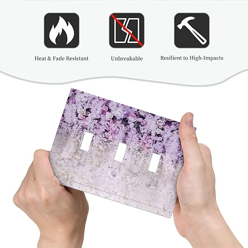 Miniatura 346 de Vista de ventana, isla tropical, playa, palmeras, cielo soleado, cubierta de interruptor de luz de palanca individual, placa decorativa de pared