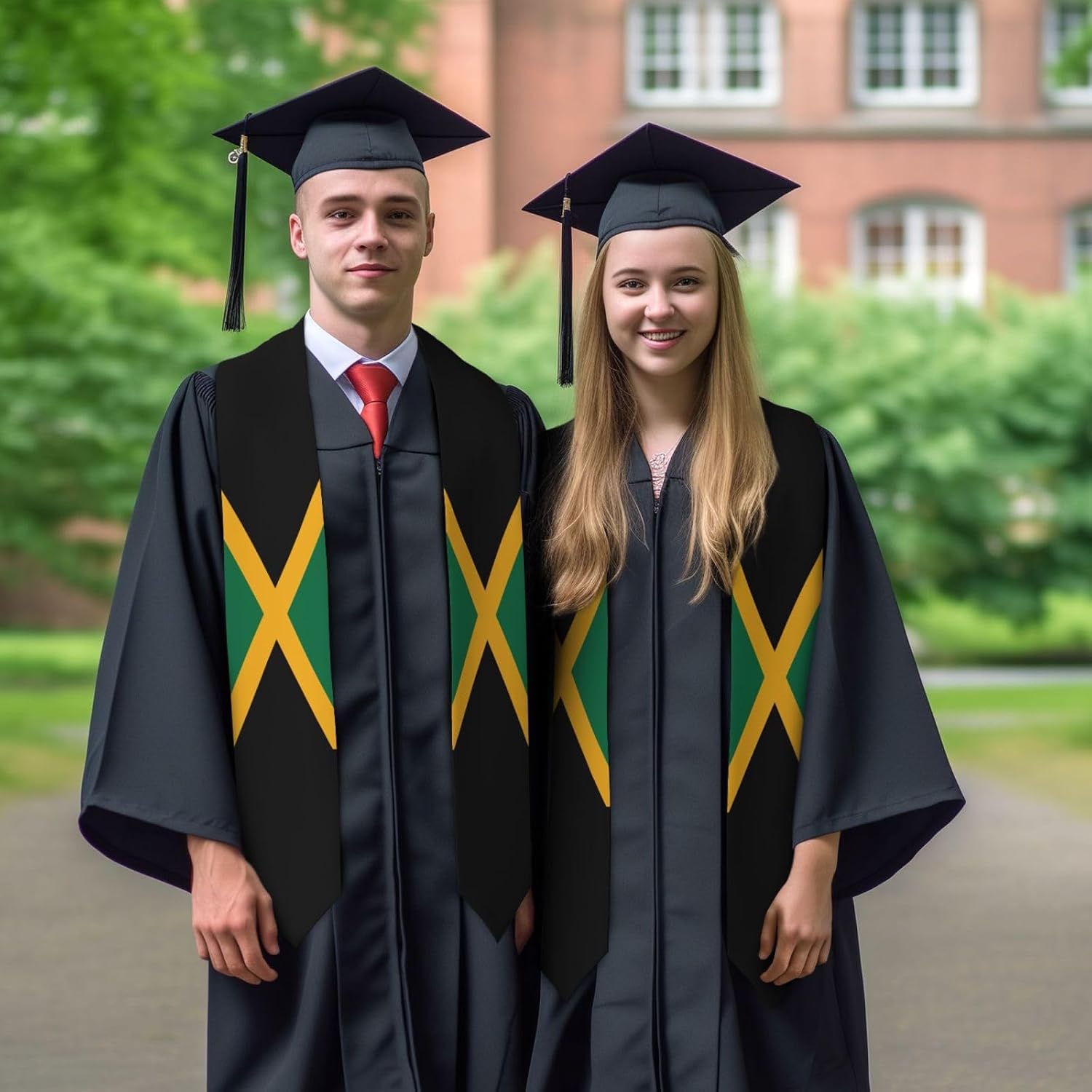 National Flag Graduation Stole, Graduation Sash Scarf For Study Aboard International Students, Stole For Graduation