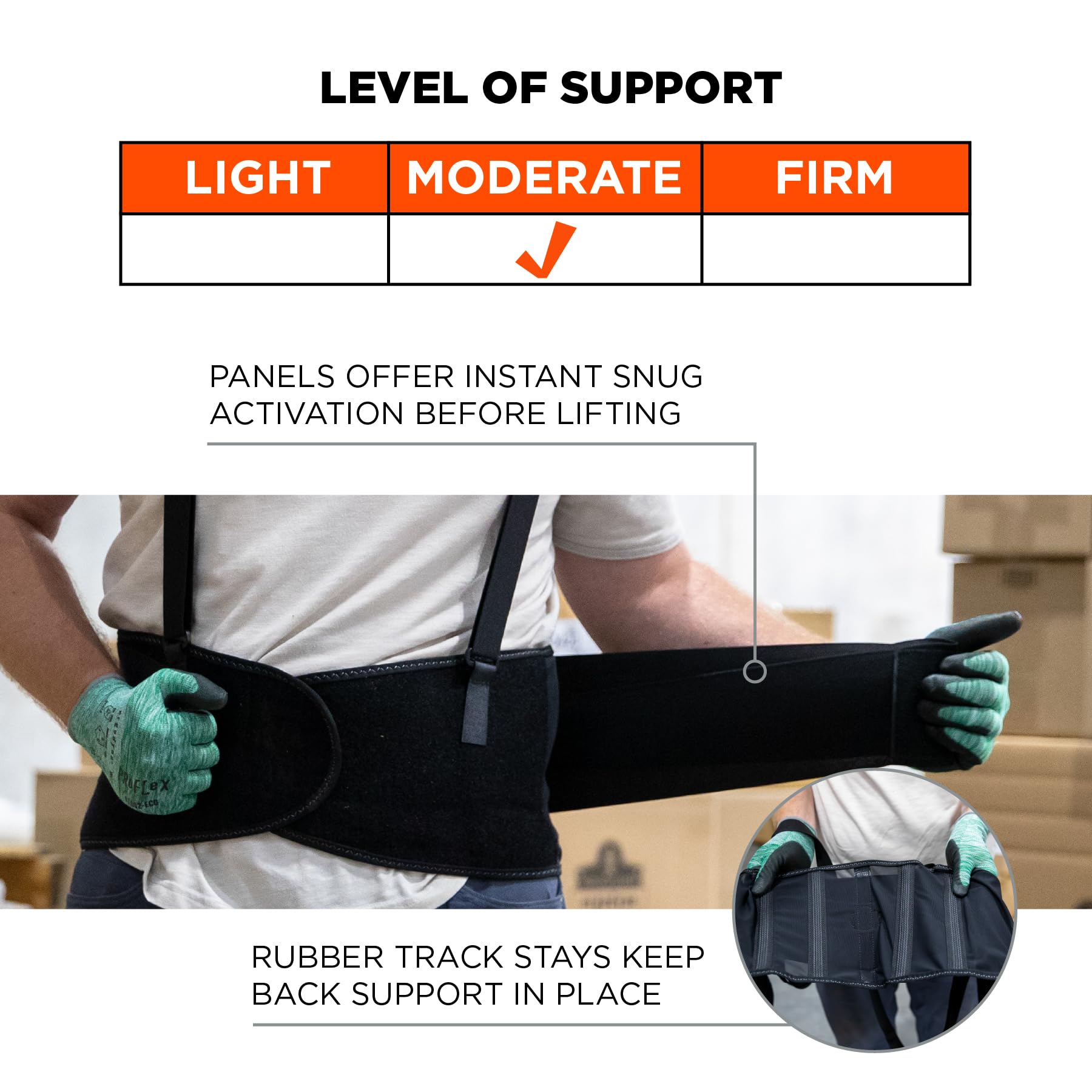 ProFlex 100 - Cinturón lumbar (tamaño: XS), color: negro
