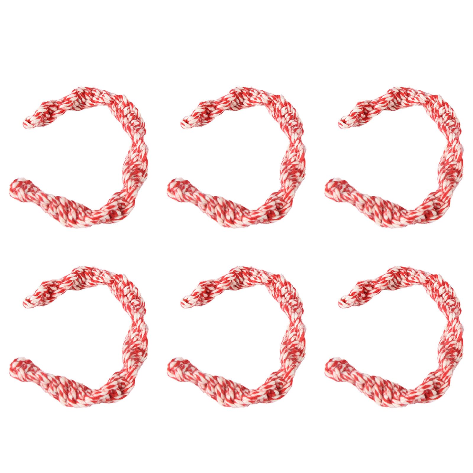 Twist Rope Curtain Tiebacks Curtain Tieback Holder for Home and Drapery – 6Piece Set Fasteners Accessories