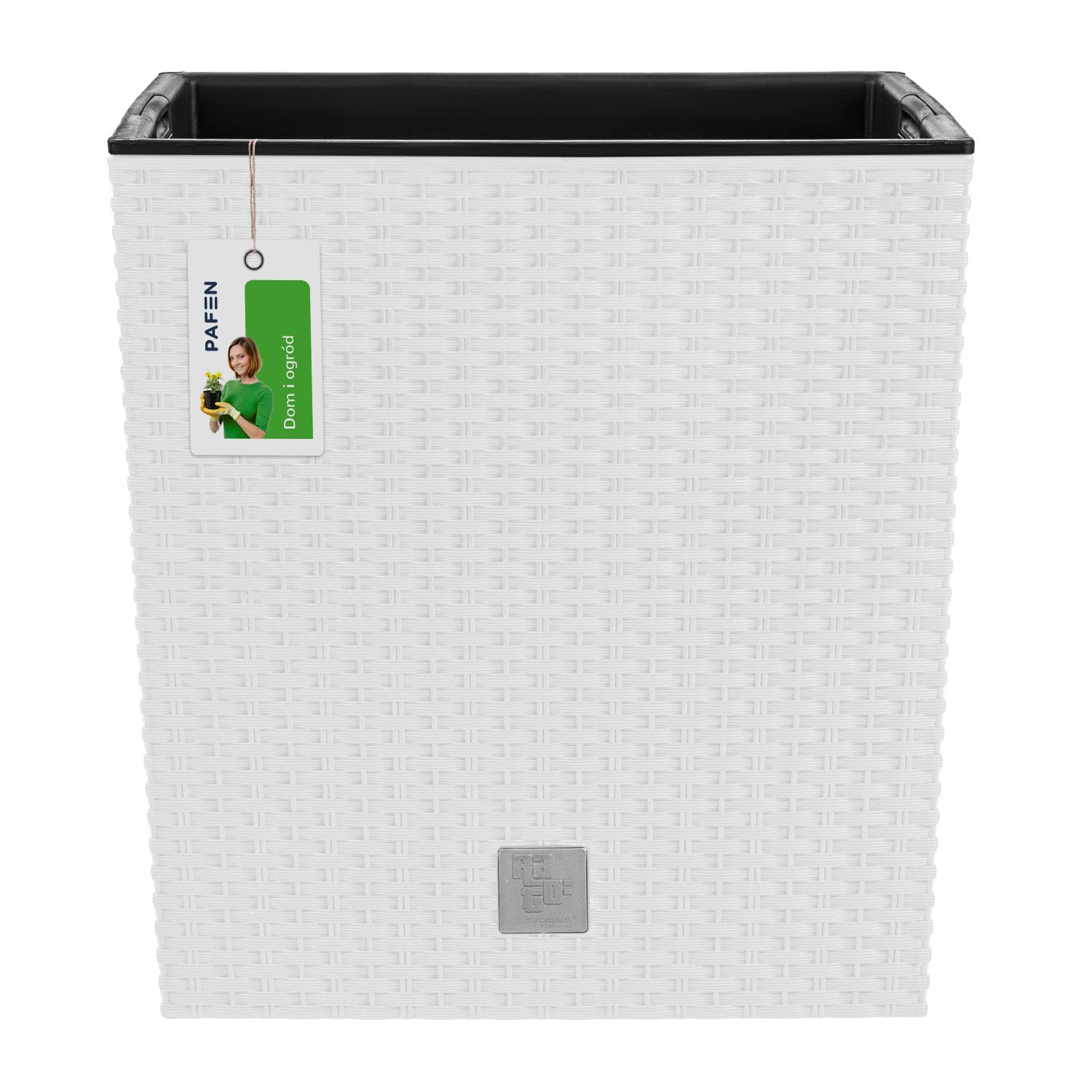 Doppio Flowerpot Set 27 Litri Con Inserto 30 X 30 X 57,2 Cm In Colore Antracite Diametro A Sfera Boj 36 Cm 85554665