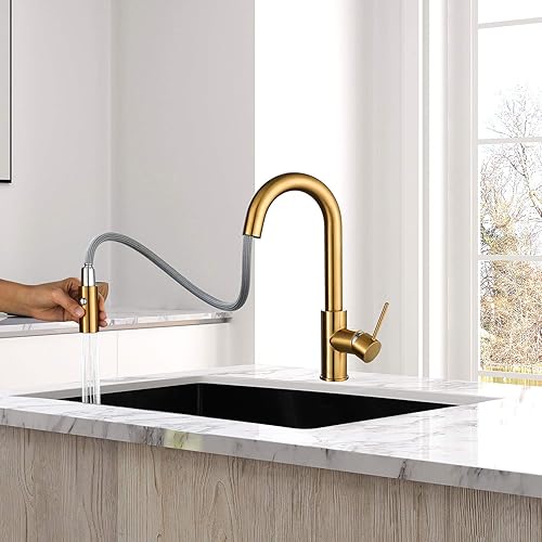 Vista 49 de AguaStella AS59W Grifo de barra blanca brillante o grifo de fregadero de preparación con rociador extraíble de una sola manija Shiny White