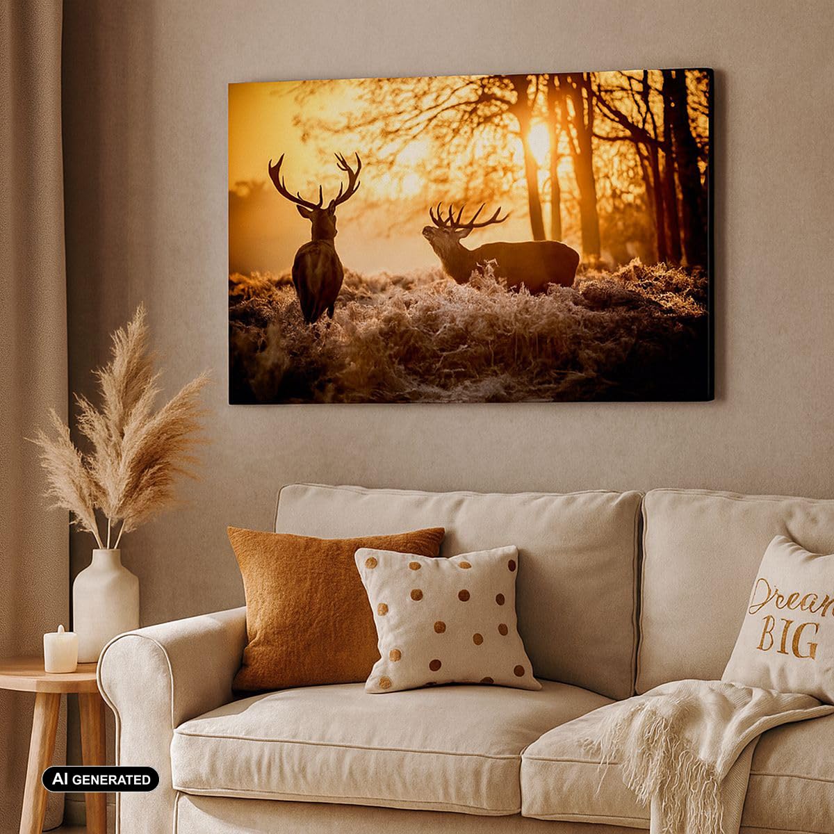 ARTTOR Tableau sur Toile Décoratif 70x50 cm Nature Animaux - 3043