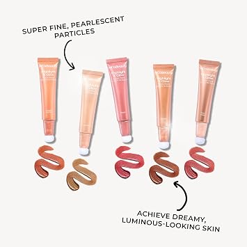 MCoBeauty Highlight & Glow Beauty Wand Liquid Highlighter - Bronze | Buildable Highlighter with Soft Radiant Finish, For Luminous Skin, Vegan & Cruelty Free