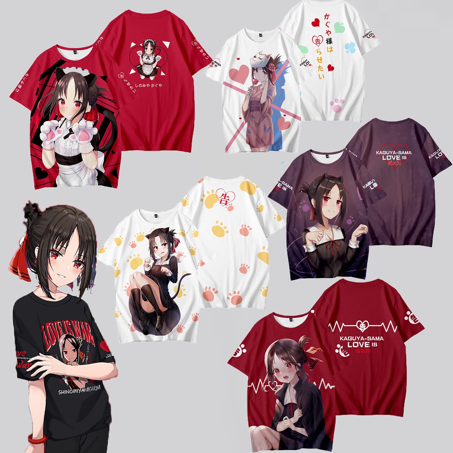 Amazon.co.jp: SUQ かぐや様は告らせたい tシャツ グッズ 四宮かぐや