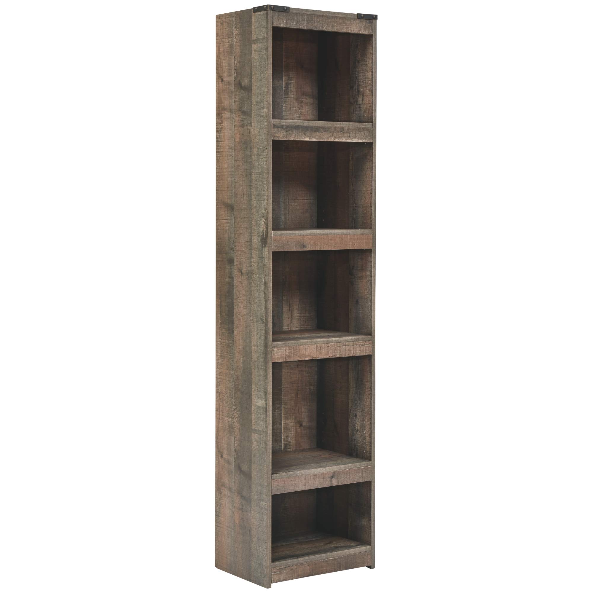 Trinell Pier-Style Bookcase with Storage, Brown