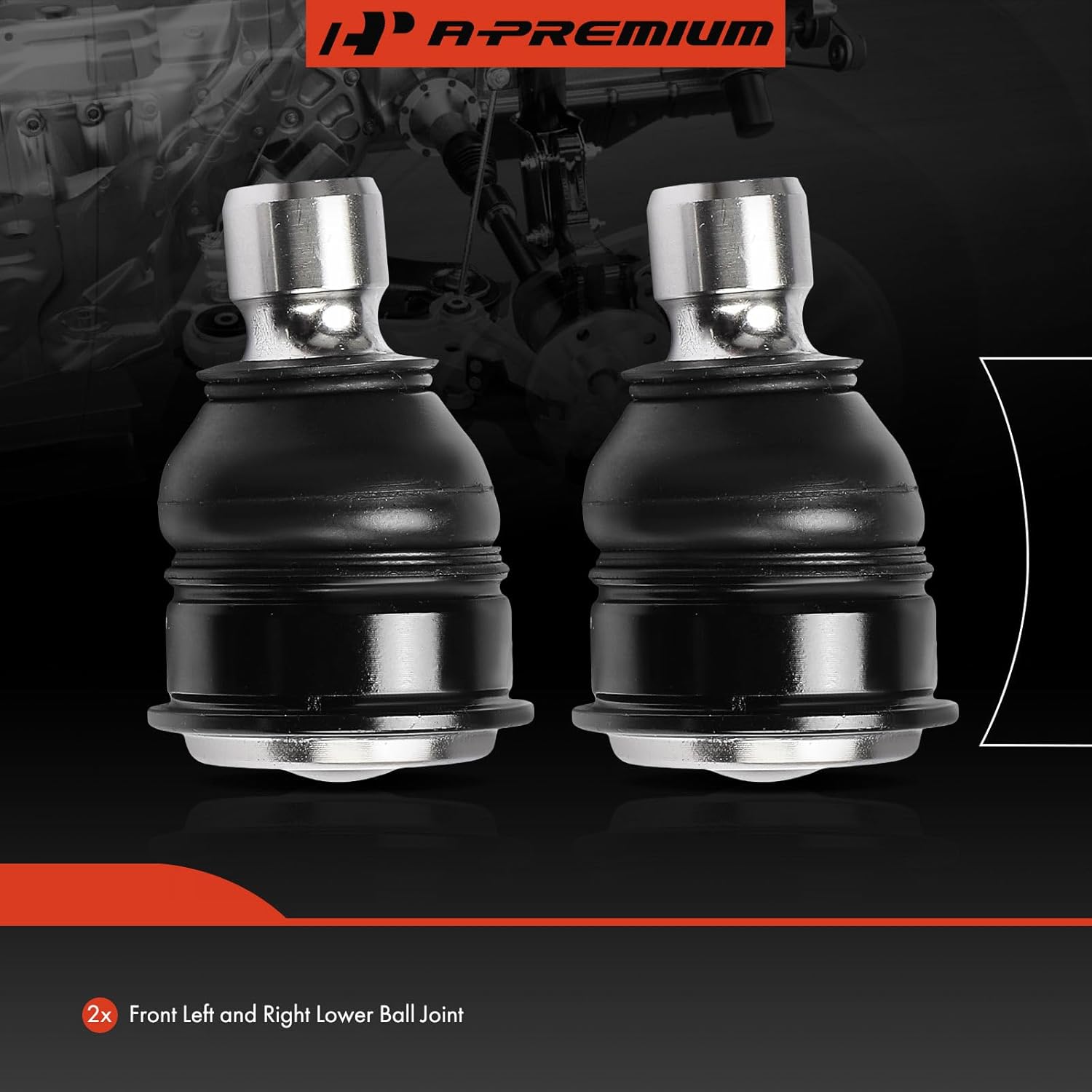 A-Premium 2 x Front Lower Ball Joints, Compatible with Nissan Kicks 2018-2023, Micra 2015-2018, Versa 2012-2023, Versa Note 2014-2019