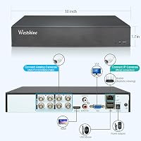 WESTSHINE 8 Csatornás DVR 5MP Lite Biztonsági Rögzítő - 5-in-1 Hibrid Rendszer, H.265+, Mozgásérzékelés, Távoli Hozzáférés, 4K Kimenet 9