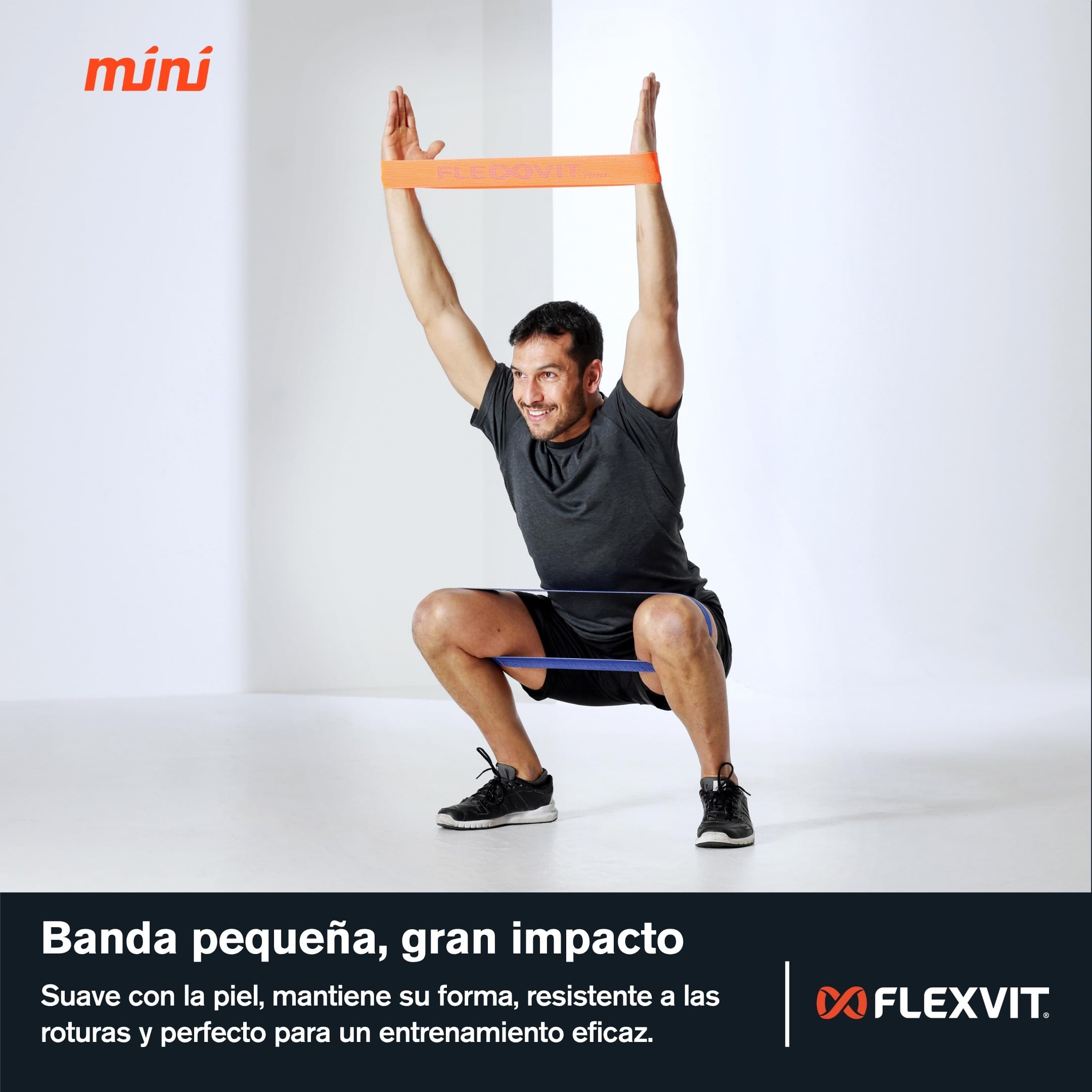 FLEXVIT Juego de 3 y 6 bandas de fitness para ejercicios de estabilización general, estiramiento y movilización, diferentes grosores, para principiantes y profesionales