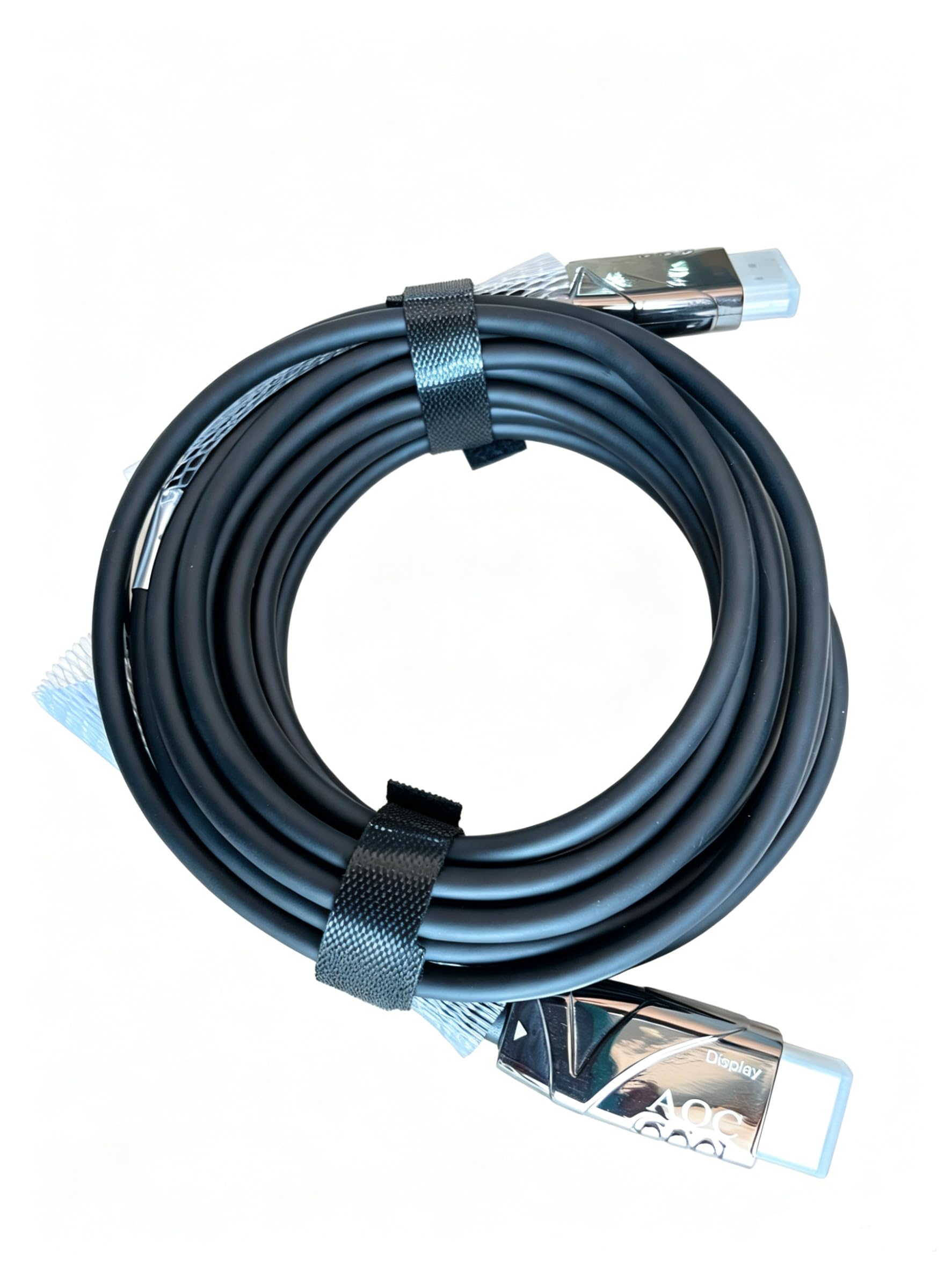 Cavo HDMI in fibra ottica 8K, 58 m, schermatura in acciaio, cavo HDMI AOC 2.1, 48 Gbps, ultra alta velocità, 8K a 60 Hz, 4K a 120 Hz, Dynamic HDR eARC, Dolby HDCP 2.2 e 2.3, per HDTV/proiettore/home