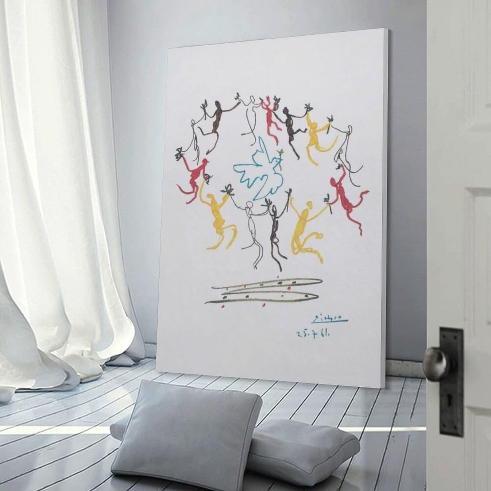 Amazon.co.jp: パブロ・ピカソ《ハッピーダンス》ポスター ポスター