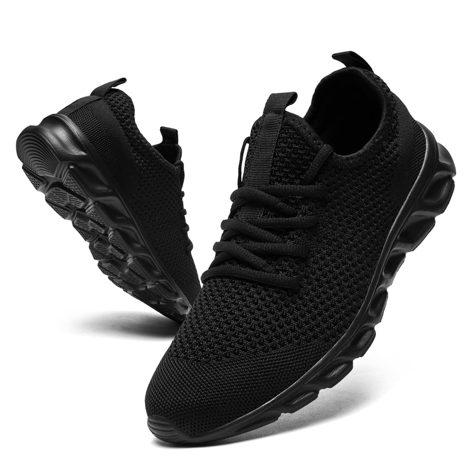 EKRBXA Damen Herren Schuhe Sneaker Laufschuhe Turnschuhe Sportschuhe Freizeit Straßenlaufschuhe Atmungsaktiv Walkingschuhe Leicht Tennisschuhe Slip on Fitnessschuhe