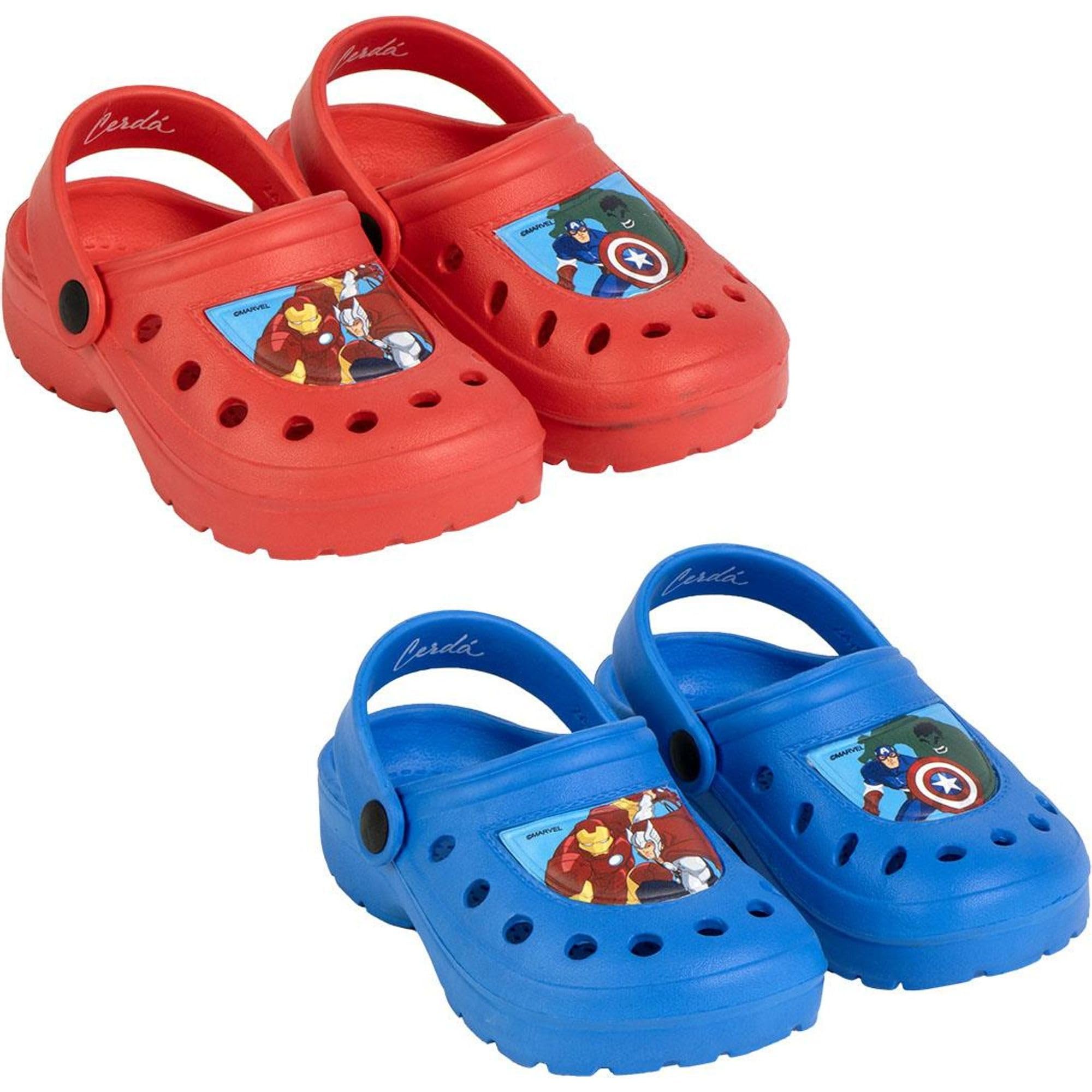 Zuecos Avengers Niños Licencia Oficial Calzado Cómodo y Ergonómico Suela Antideslizante y Diseño Exclusivo