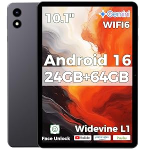 Android 16 Tablet 10 Zoll mit Schutzhülle