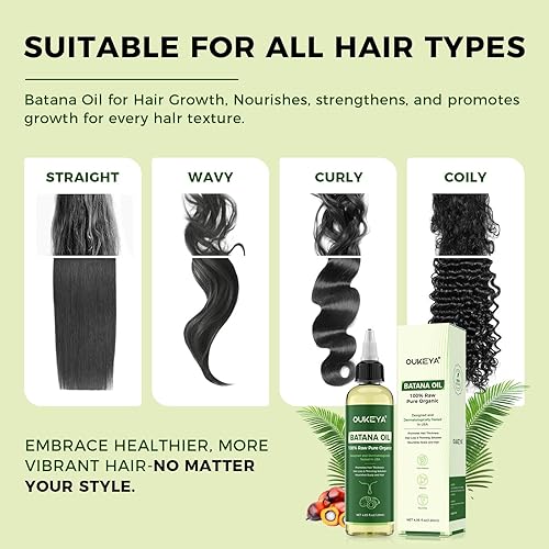 Miniatura 6 de OUKEYA Aceite de batana para el crecimiento del cabello Aceite de batana crudo orgánico Dr. Sebi de Honduras - 100% puro y natural prensado en frío