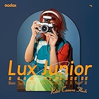Vista 5 de Flash Godox Lux Junior para Canon/Sony/Fujifilm/Nikon/Panasonic/Olympus, GN12 con 7 niveles de potencia de flash, control óptico S1/S2, flash