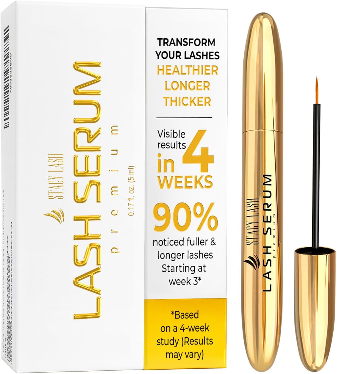 Growth Serum (0.17fl.oz / 5ml) | Eyebrow & Eyelash Enhancing Serum for Natural Lashes & Brows