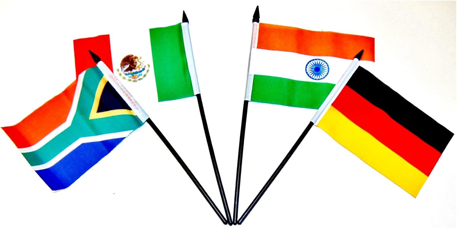G-20 (Group of 20) Flag Set 20 Polyester 4x6 Inch Flags, One Flag for Each Country in the G-20