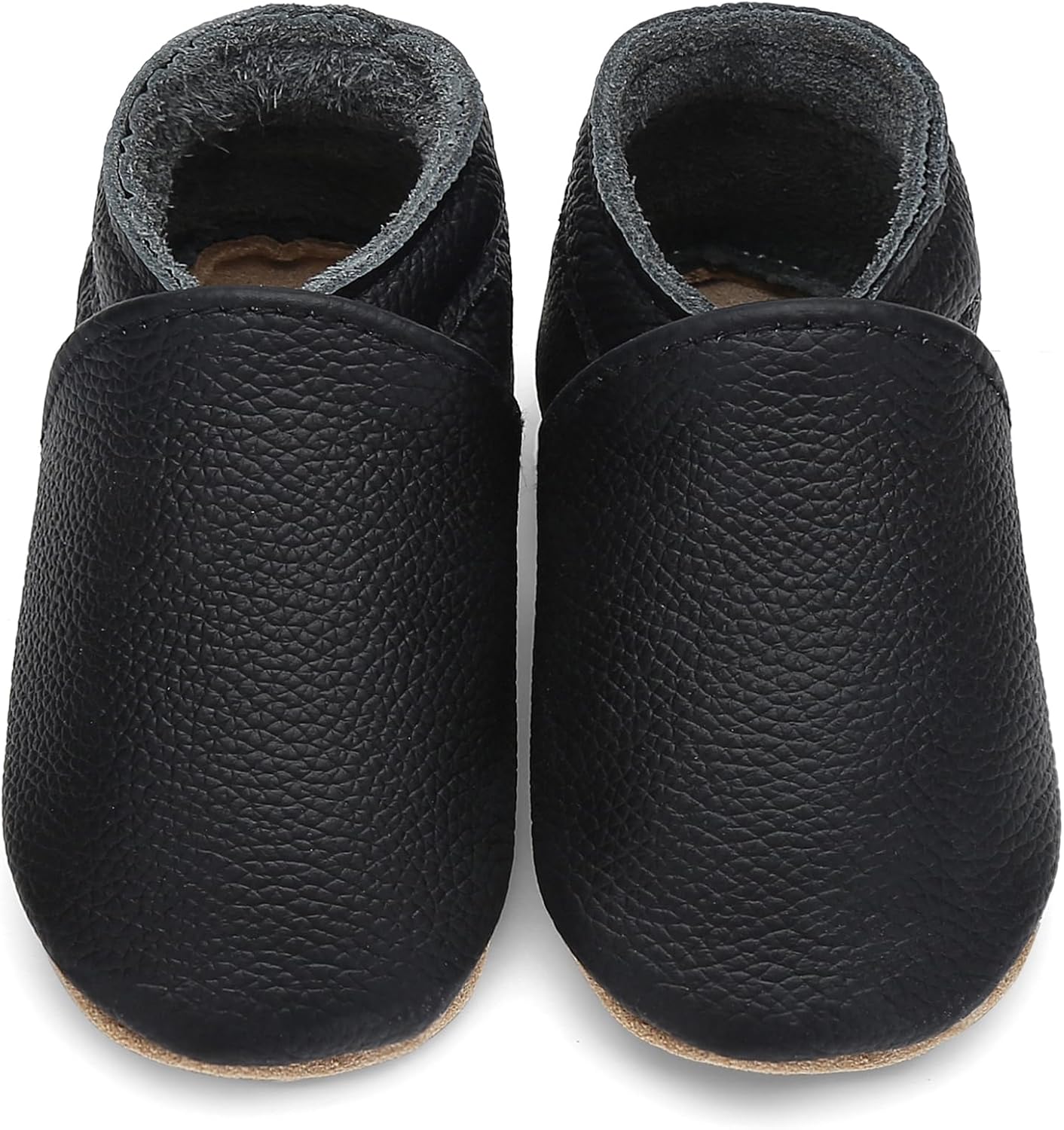 Aijoviko Genuine Leather Baby Booties Soft Sole Toddler Walking Shoes Flexible&Breathable Baby Slippers for First Walkers Boys Girls