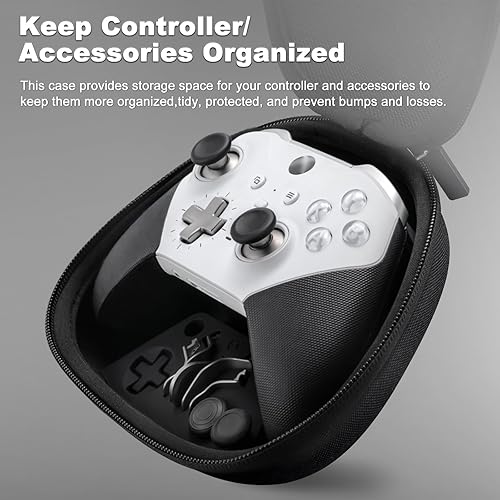 Vista 2 de Complete Component Pack for Xbox Elite Controller Series 2 - Accessories Include Carrying Case, Charging Dock, 4 Thumbsticks, 4 Paddles, 1 D-pad