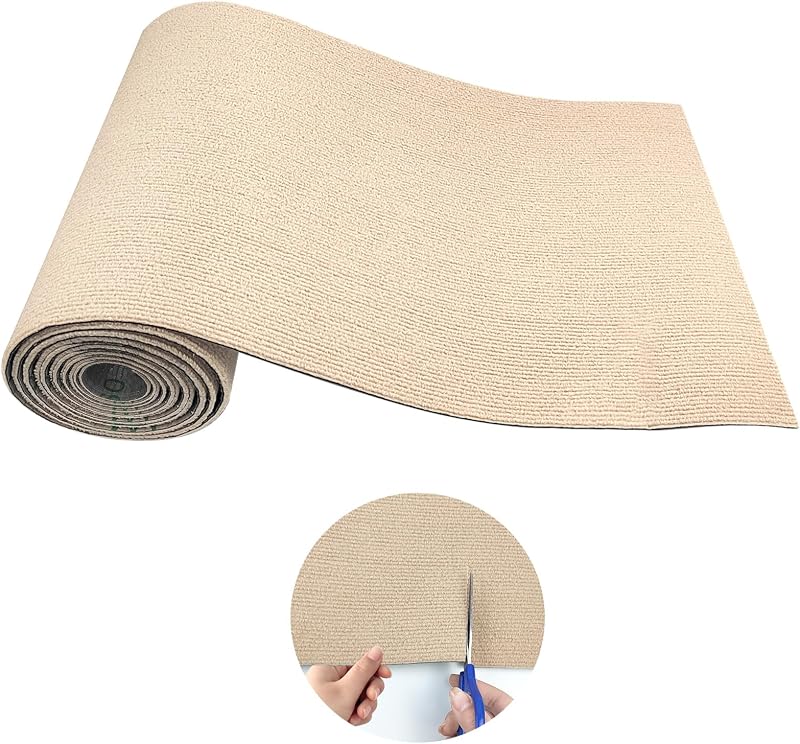 Tapete Autoadesivo para Arranhador e Árvore de Atividades para Gatos YEXEXINM Bege 200 x 40 cm