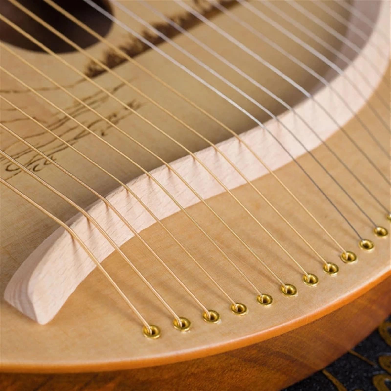 Arpa a Lira Strumento Musicale in Legno Arpa a Lira con Corda for Chiave di accordatura per Adulti(Deer)